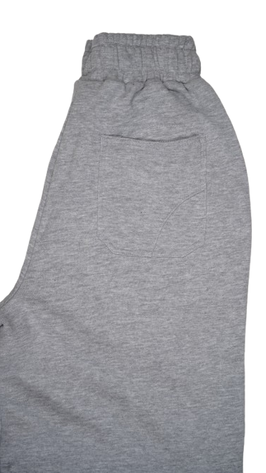 Younglay Branded Wide-Leg Fleece Trouser - Stone Grey UT-28