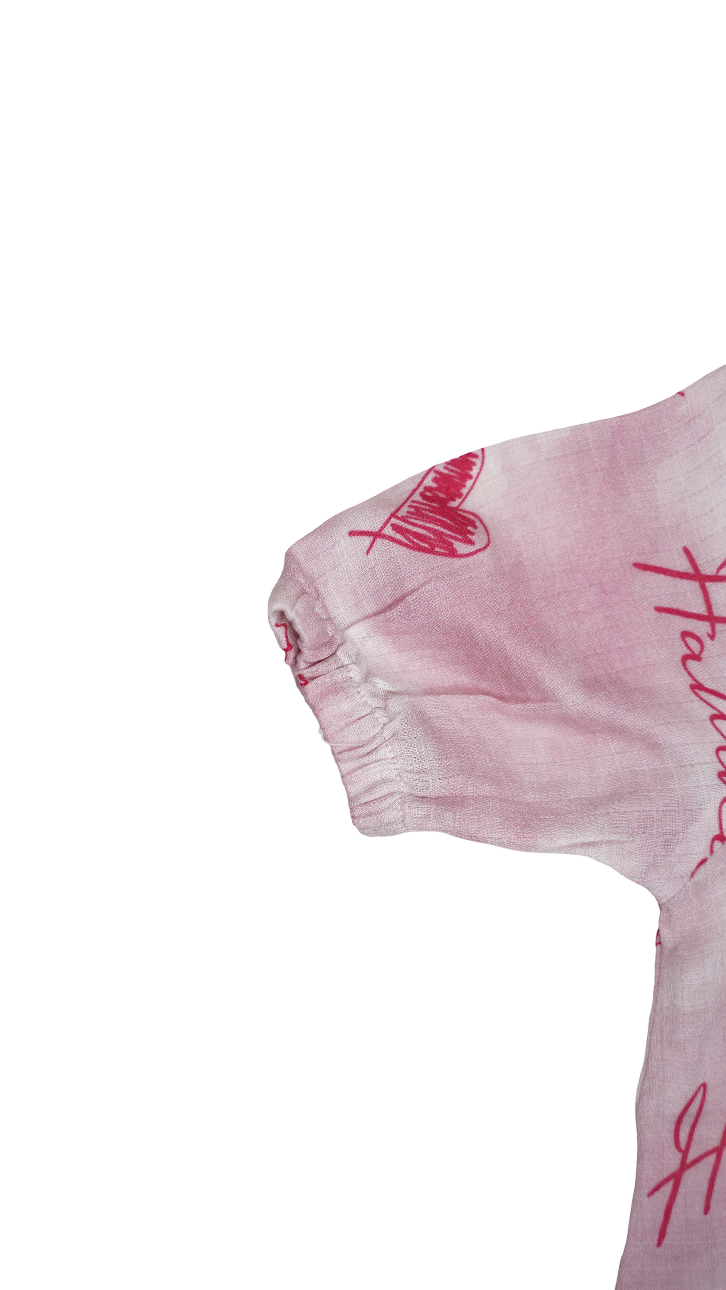 Spark Branded Girls Heart Print Cotton Shirt – Blush Pink GF-04