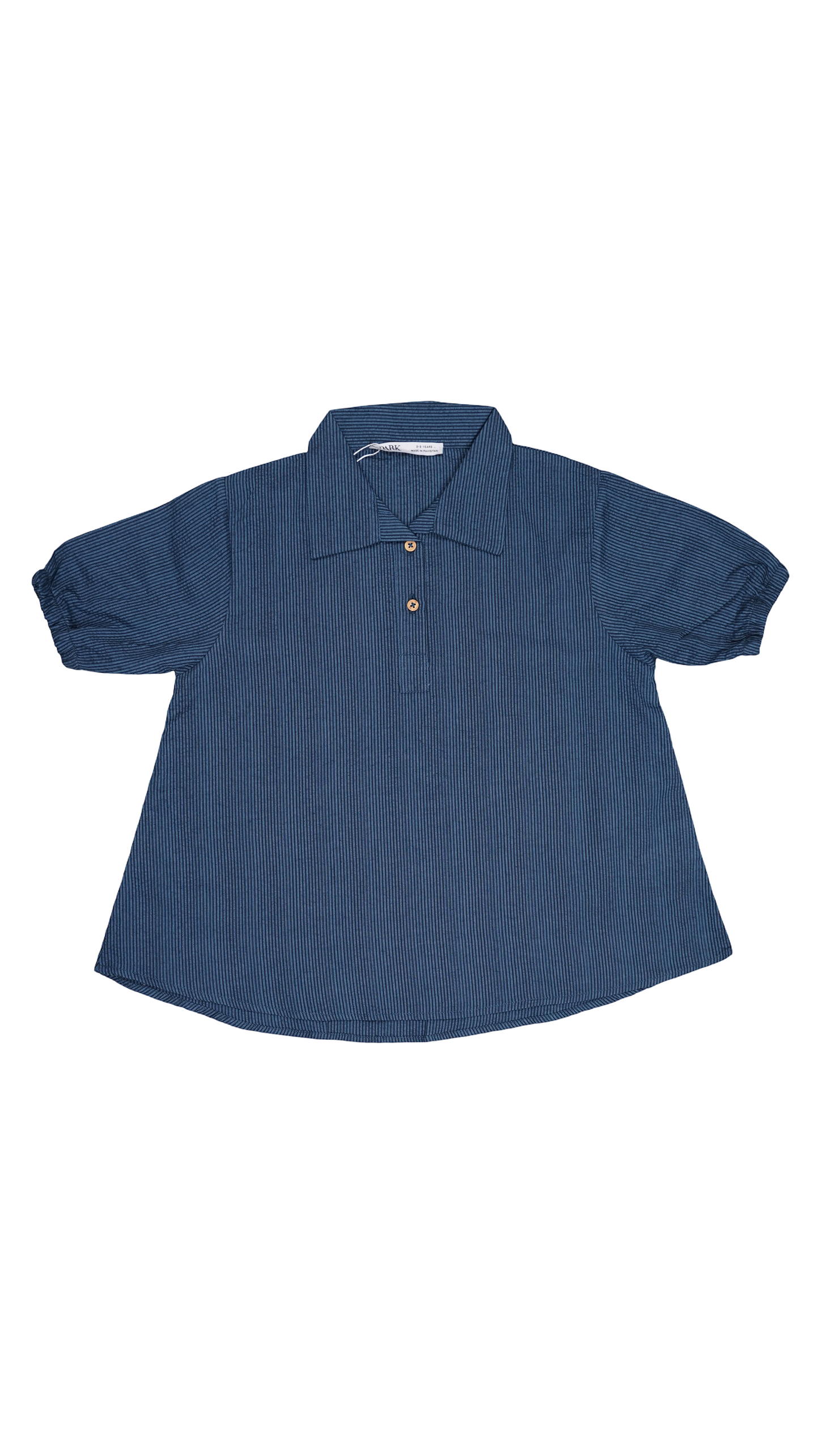 Spark Branded Girls Cotton Fusion Top –  Blue GF-10
