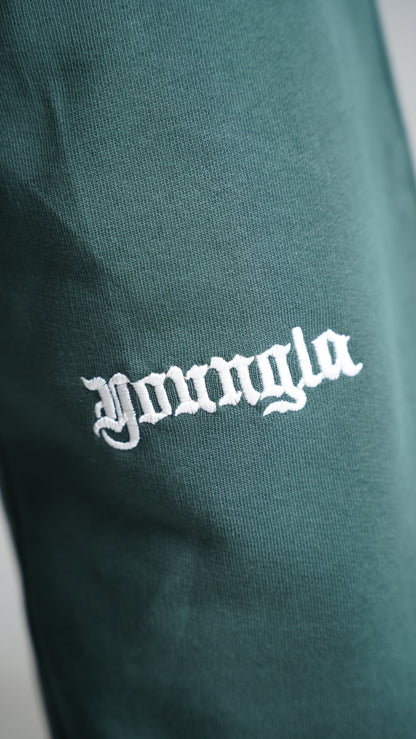 Younglay Branded Unisex Wide-Leg Trouser - Forest Green UT-30