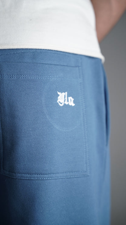 Younglay Branded Unisex Wide-Leg Trouser - Steel Blue UT-31