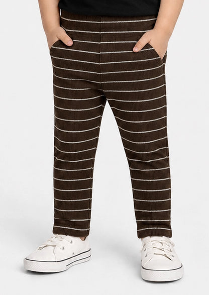 Branded Girl's Tides Brown Color with White stripes  GTD-02