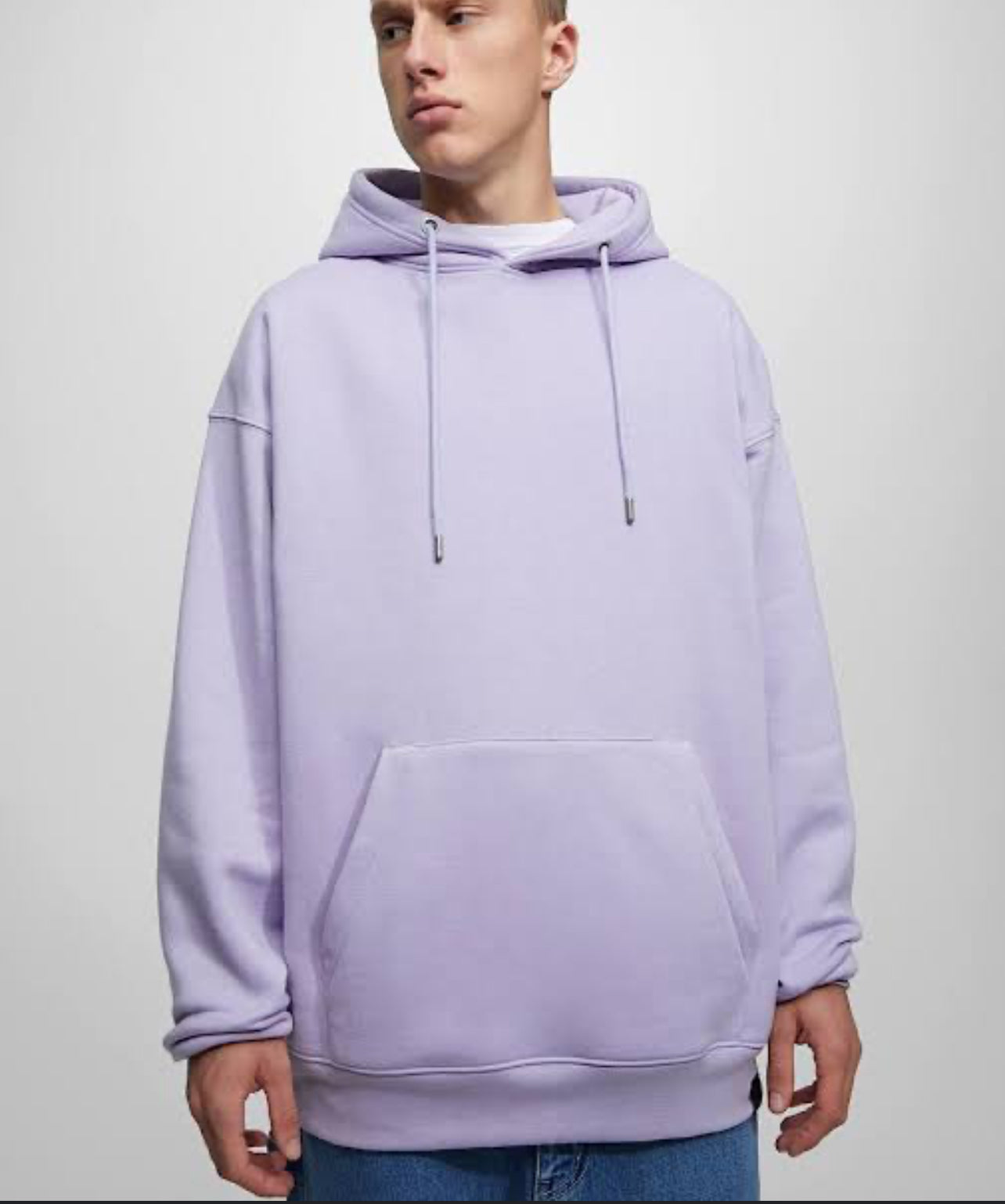 Pull and bear purple hoodie hotsell