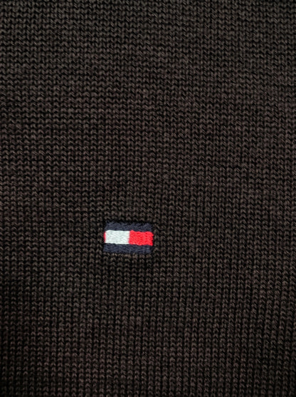 Tomie Hil Branded Mens Black Classic Crewneck Sweatshirt Sp-28