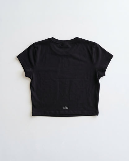Alos Branded Women’s Croptop - Black WTT-25