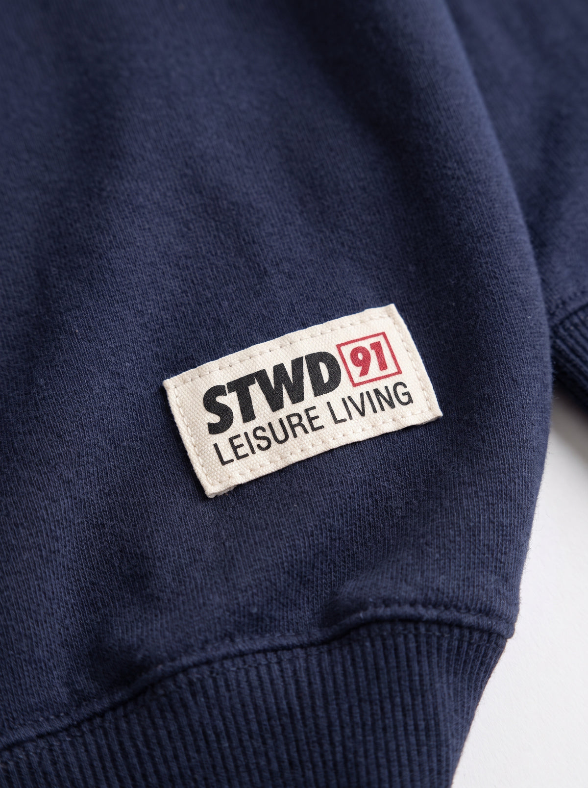 Branded Color-Block Polo Sweatshirt – Navy & Red Sp-72