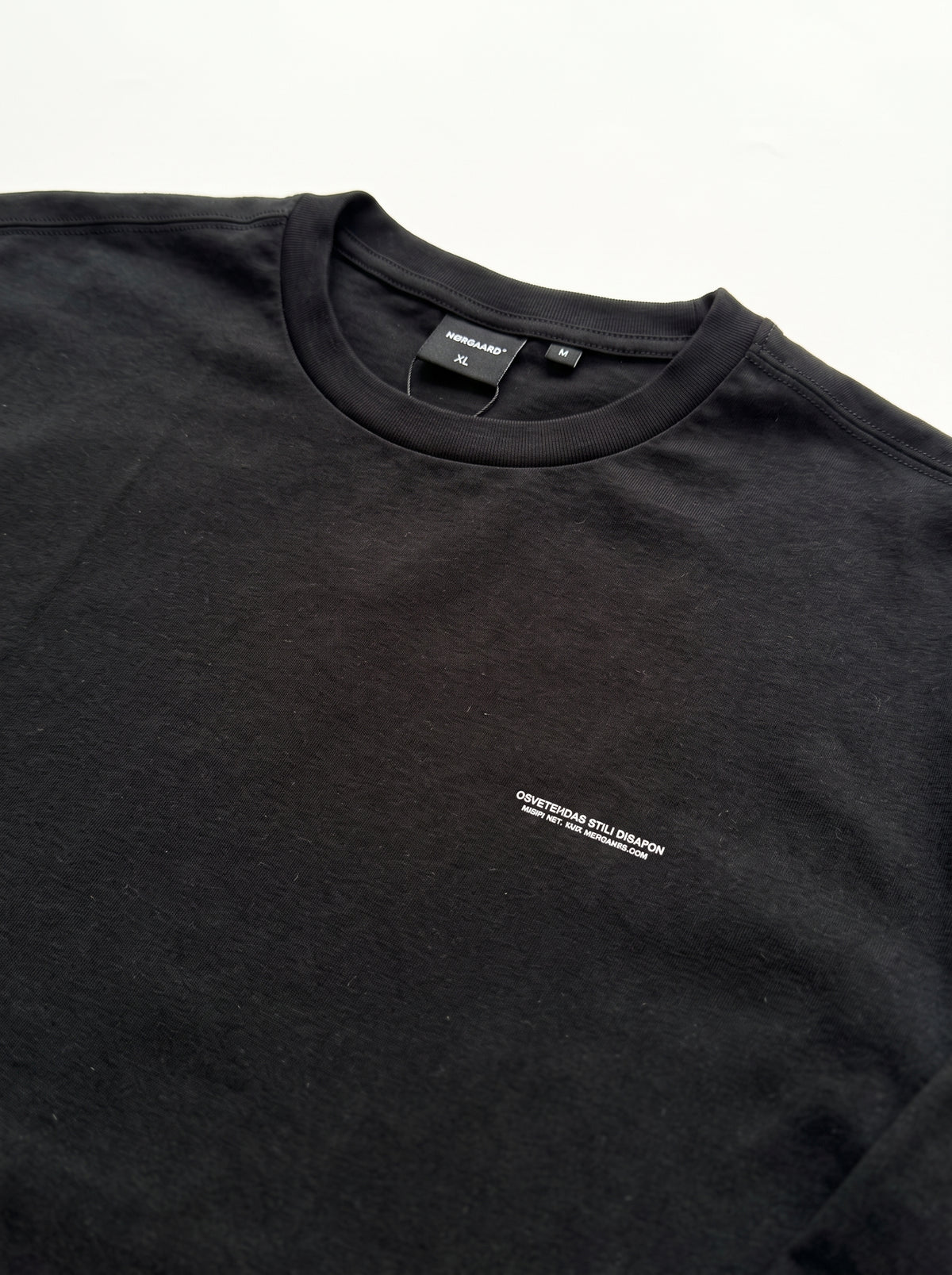 Branded Unisex Noir Abstract Back-Print Crewneck – Black Sp-74