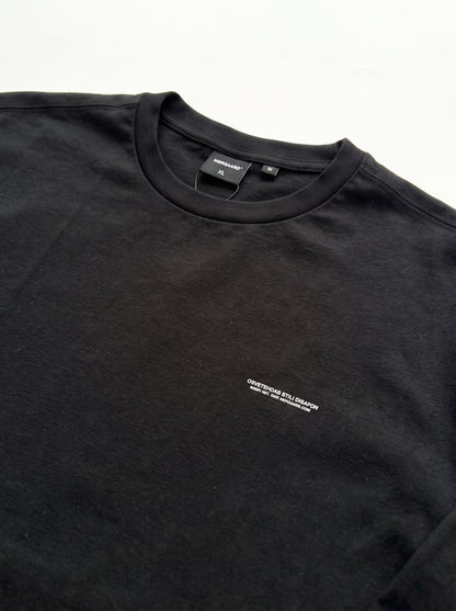 Branded Unisex Noir Abstract Back-Print Crewneck – Black Sp-74