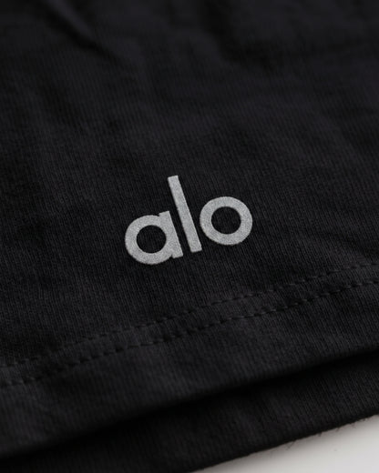 Alos Branded Women’s Croptop - Black WTT-25