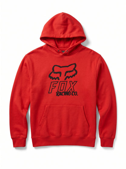Branded Unisex Fox Racing Co. Red Pullover Hoodie - Orange Sp-70