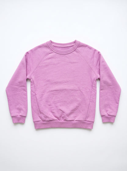 Zarraa Branded Kids Plain Pink Fleece Sweatshirt Sp-03