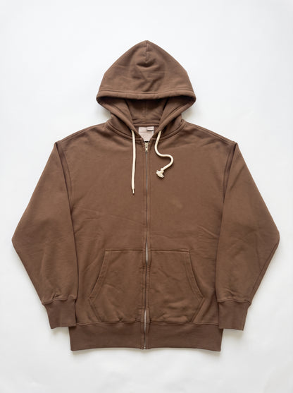 Arizon Branded Unisex Full-Zip Fleece Hoodie - Brown SP-79
