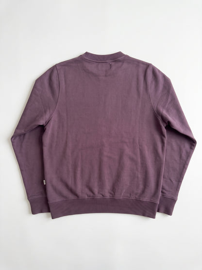 Branded Unisex Embroidered Bow Logo Sweatshirt - Dusty Purple Sp-78