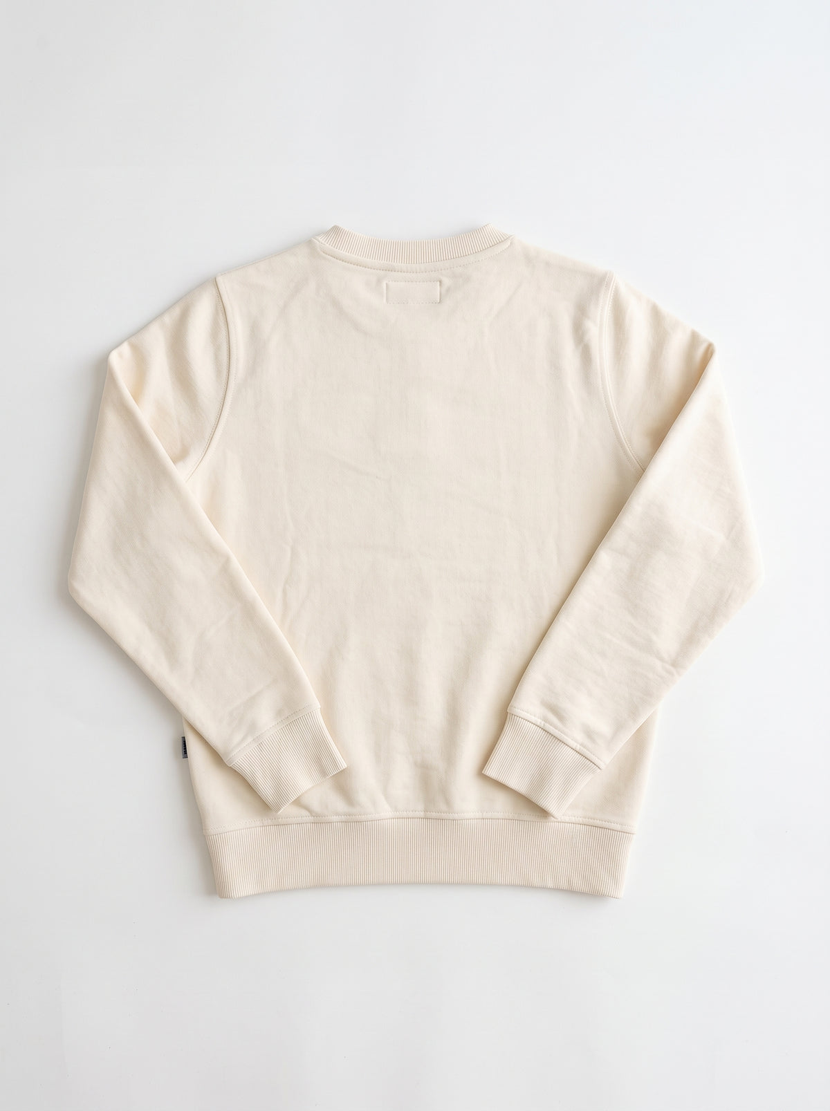 Branded Unisex Embroidered Tennis Logo Sweatshirt - Cream Sp-77
