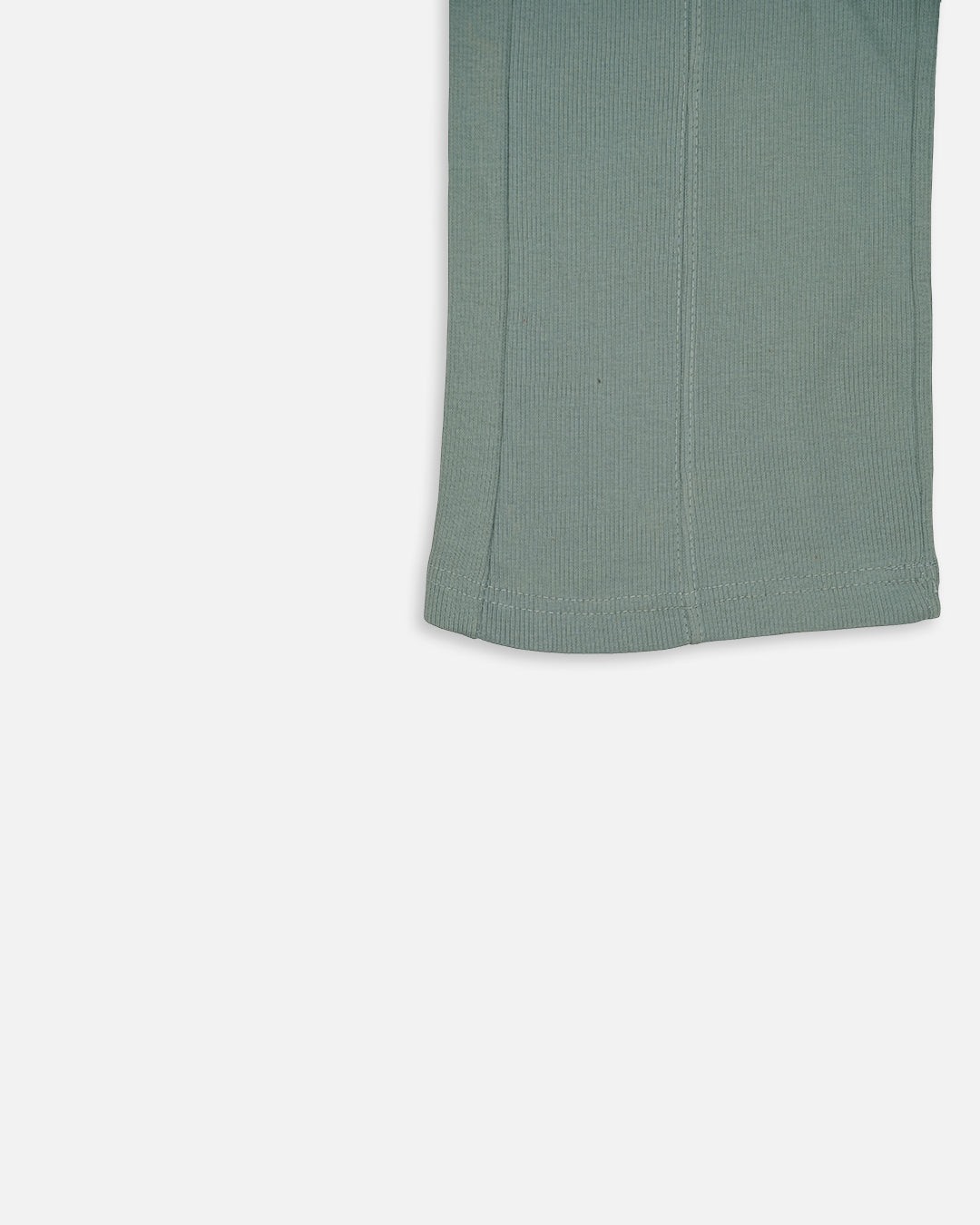 Winters Girls’ Soft Cotton Wide-Leg Drawstring Trousers – Sage Green GT-03