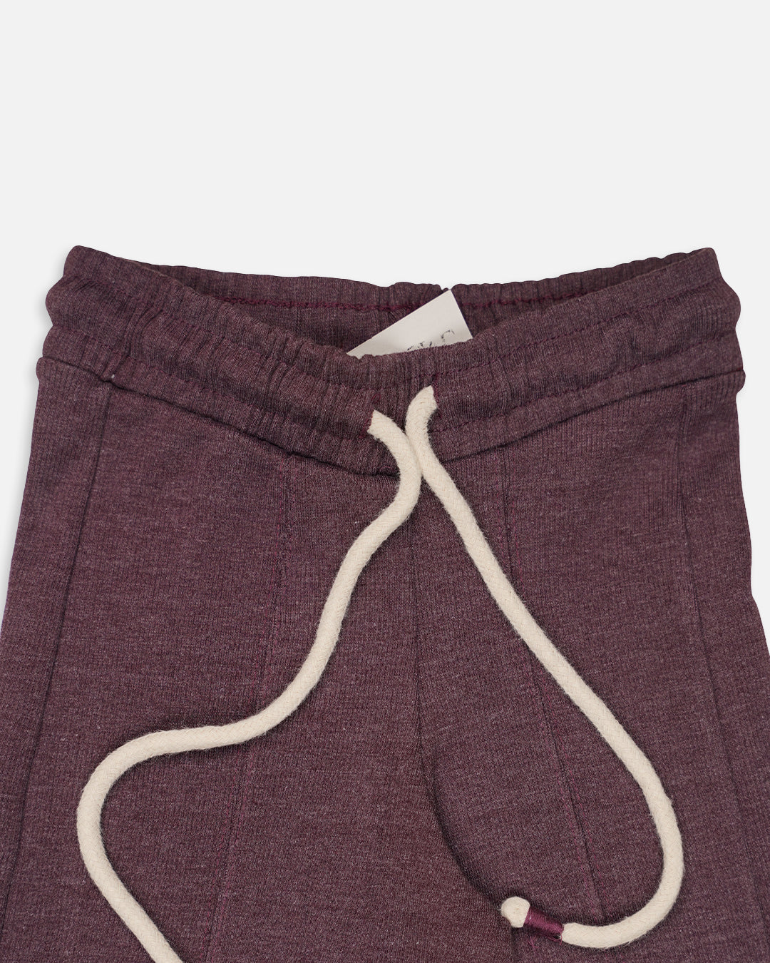 Winters Girls’ Ribbed Cotton Wide-Leg Drawstring Trousers – Deep Maroon GT-09