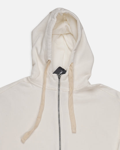 Adony Branded Men’s Essential Fleece Zip-Up Hoodie – White MZH-09