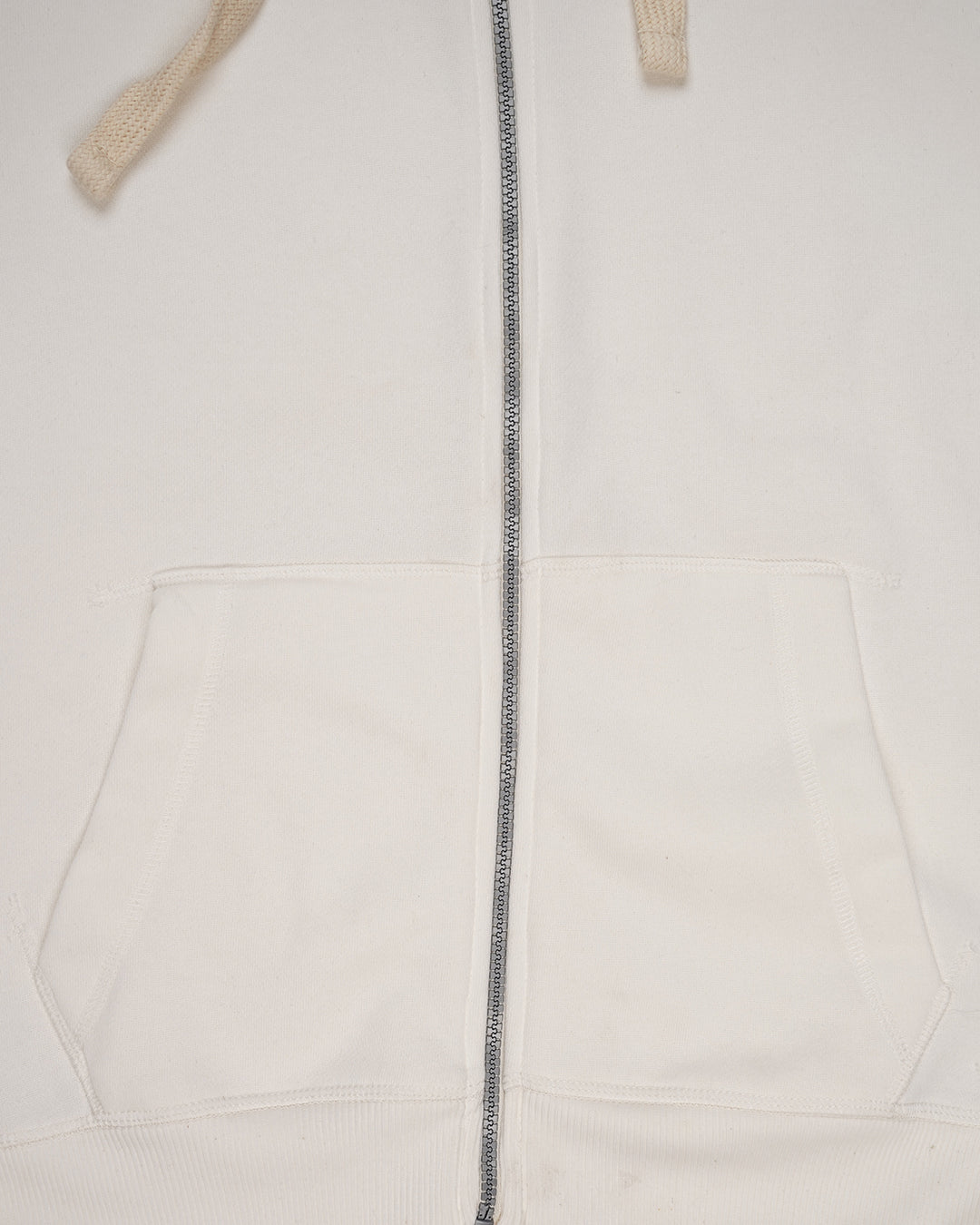 Adony Branded Men’s Essential Fleece Zip-Up Hoodie – White MZH-09