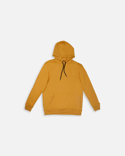 Zarra Branded Unisex Premium Fleece Pullover Hoodie – Mustard Gold UHD-01