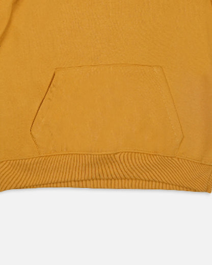 Zarra Branded Unisex Premium Fleece Pullover Hoodie – Mustard Gold UHD-01