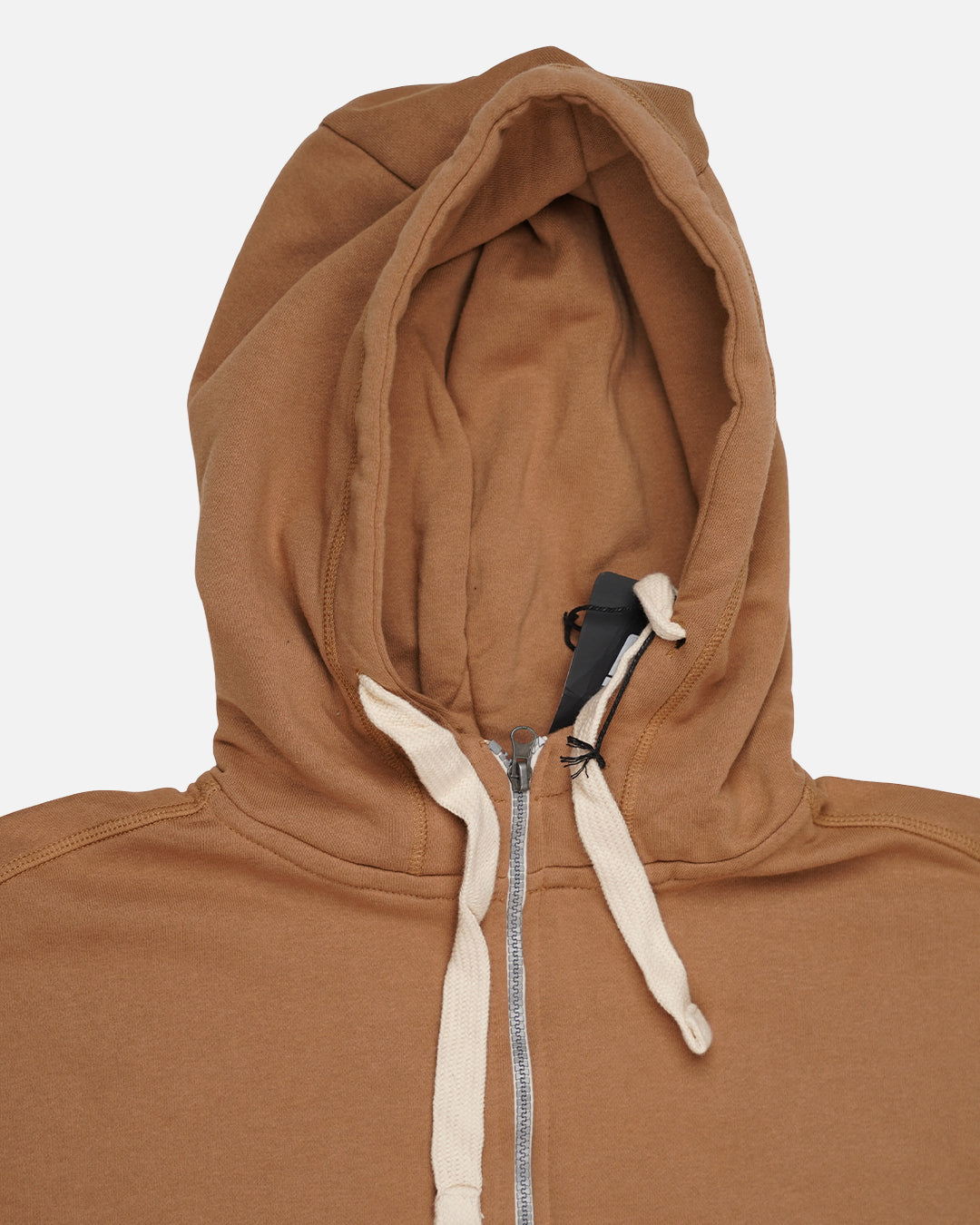 Adony Branded Men’s Essential Fleece Zip-Up Hoodie – Brown MZH-10