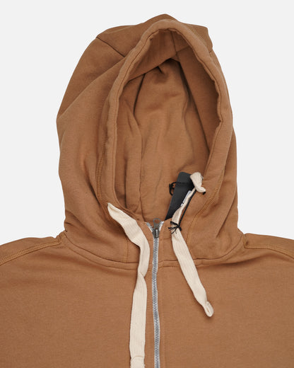 Adony Branded Men’s Essential Fleece Zip-Up Hoodie – Brown MZH-10