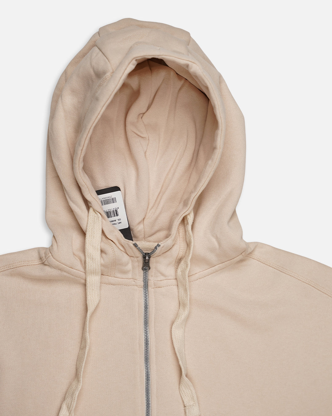 Adony Branded Men’s Essential Fleece Zip-Up Hoodie – Warm Beige MZH-06