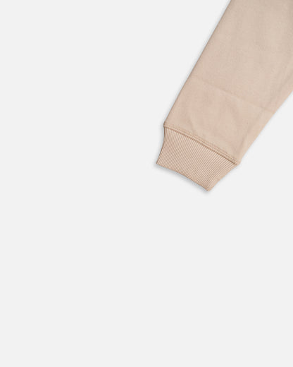 Adony Branded Men’s Essential Fleece Zip-Up Hoodie – Warm Beige MZH-06