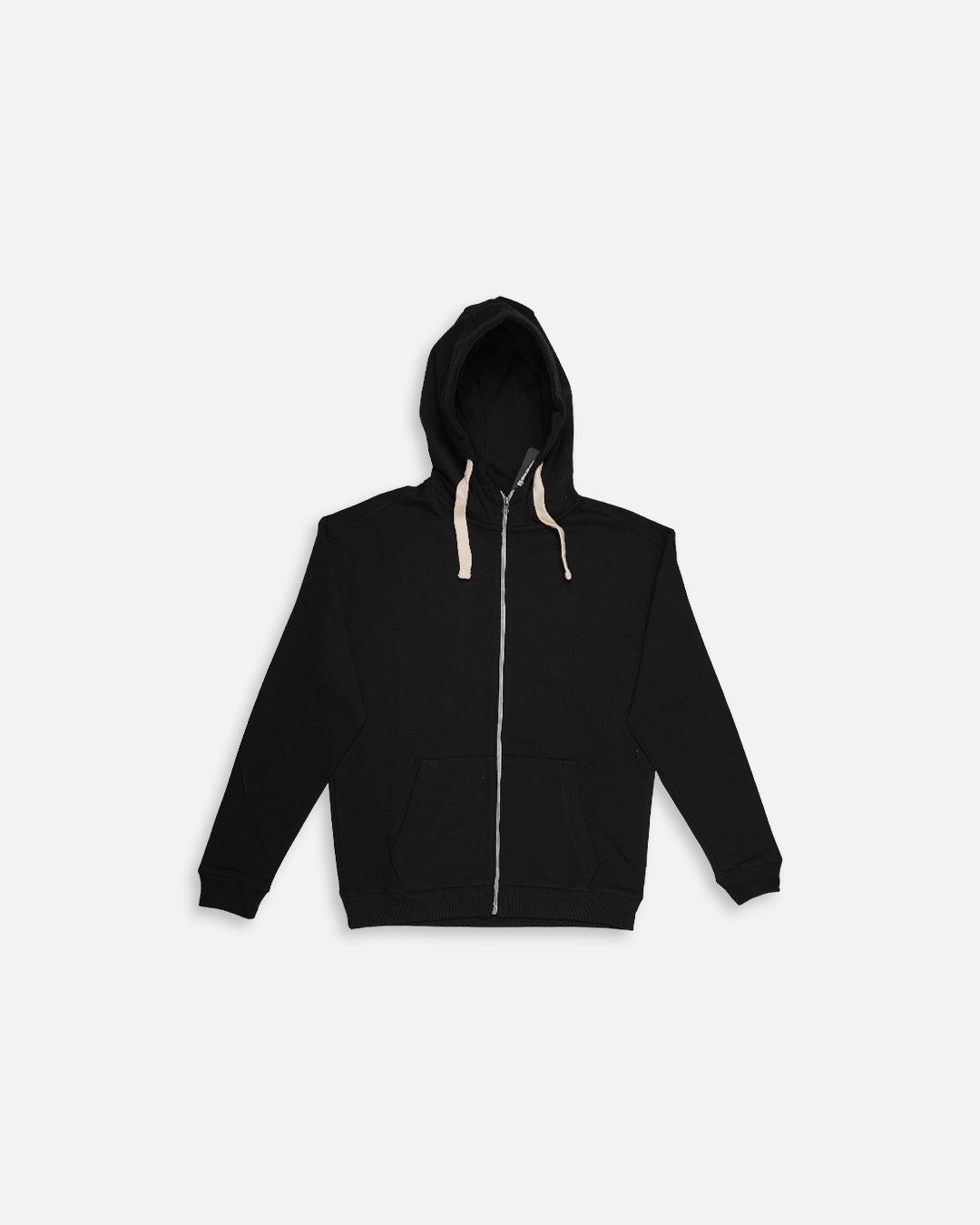 Adony Branded Men’s Essential Fleece Zip-Up Hoodie – Black MZH-07