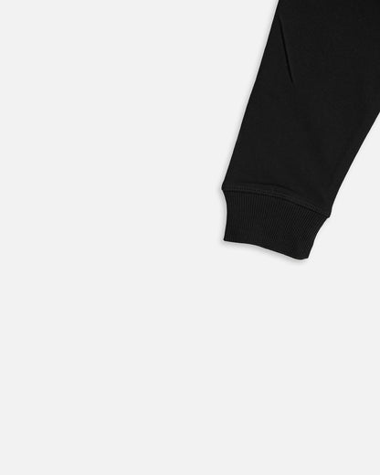 Adony Branded Men’s Essential Fleece Zip-Up Hoodie – Black MZH-07