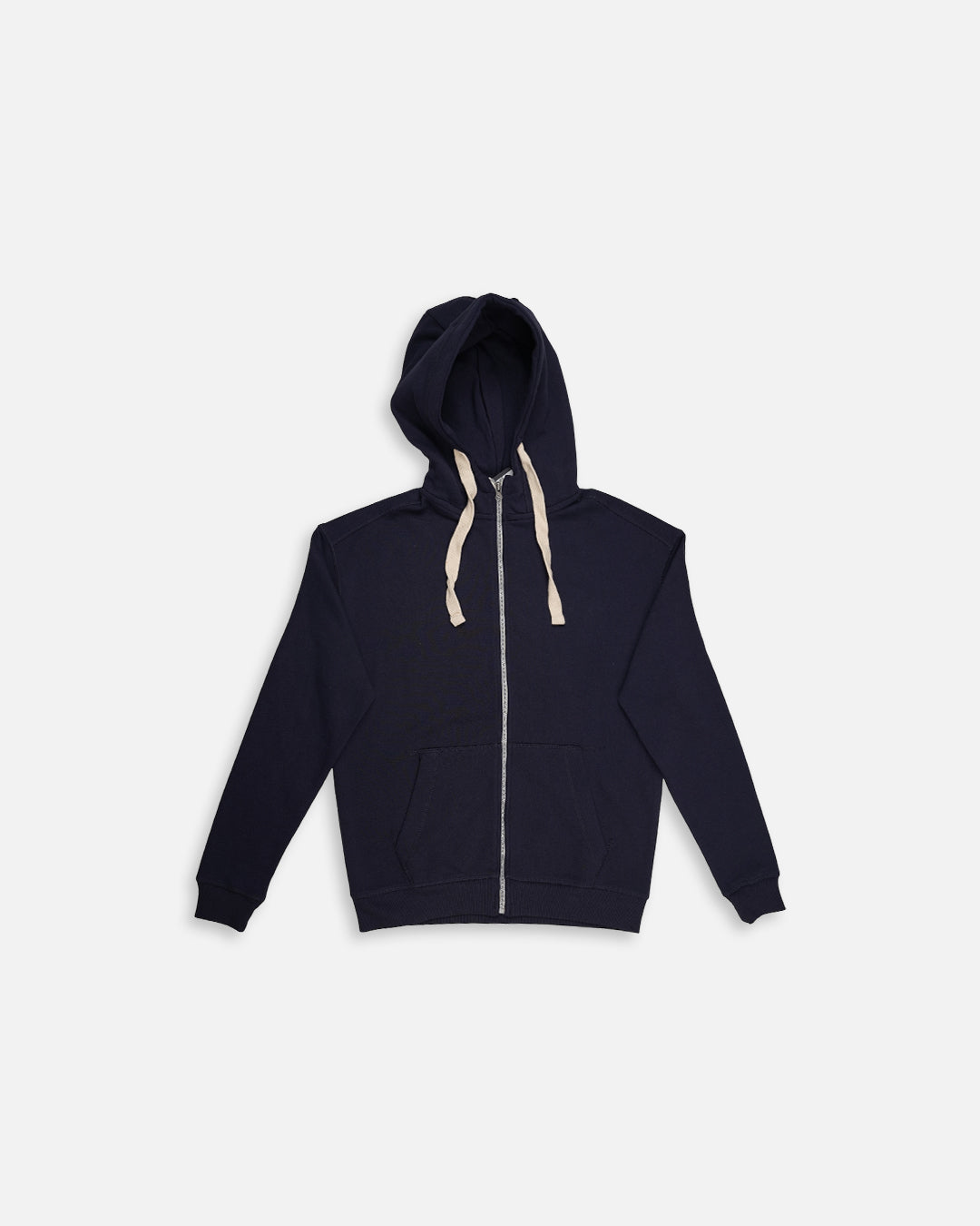 Adony Branded Men’s Essential Fleece Zip-Up Hoodie – Navy Blue MZH-08