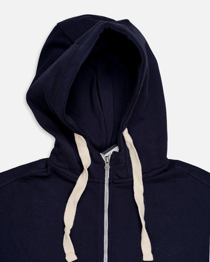 Adony Branded Men’s Essential Fleece Zip-Up Hoodie – Navy Blue MZH-08