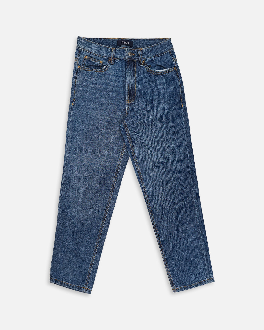 Denm Branded Men’s Classic Straight-Fit Mid-Blue Denim Jeans MJ-10