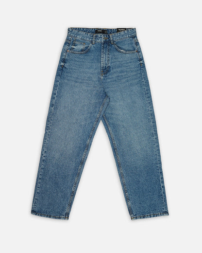 PullNBear Branded Men's Baggy Fit Denim Jeans - Blue MJ-16
