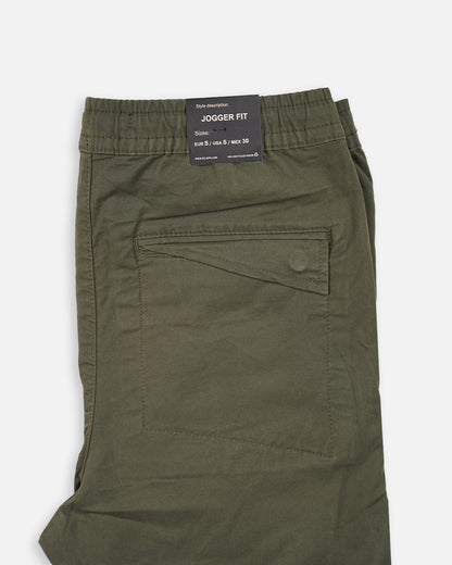 Zelig Branded Men’s Essential Jogger Pants – Olive Green CFP-45