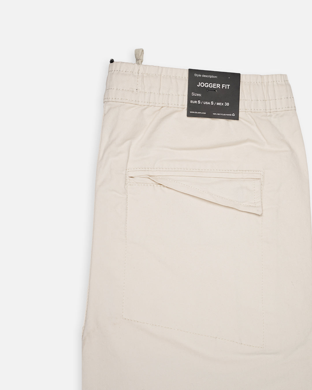 Zelig Branded Men’s Essential Jogger Pants –  Off White CFP-47
