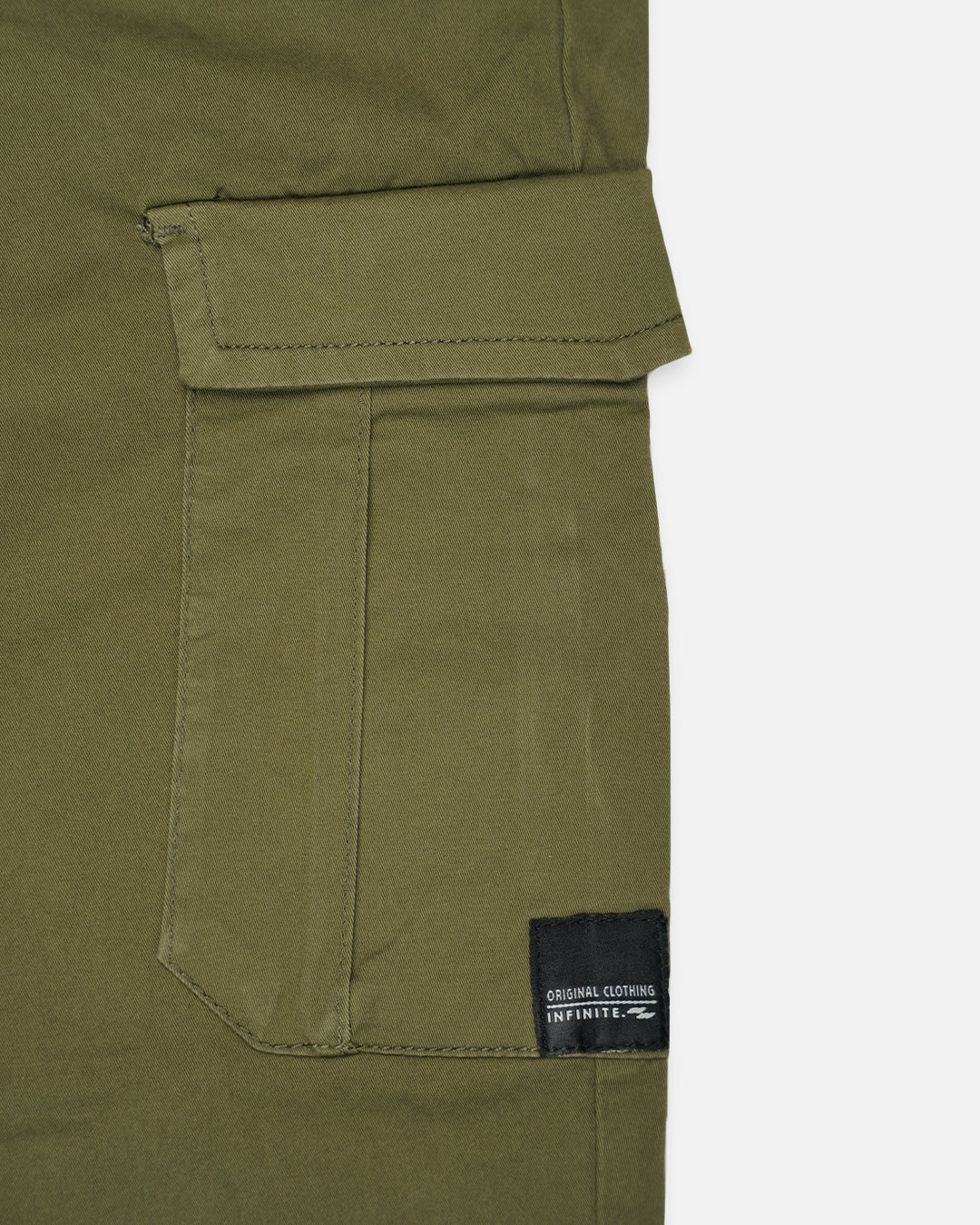 KIiabie Branded Men’s Premium Cargo Joggers – Olive Green CFP-43