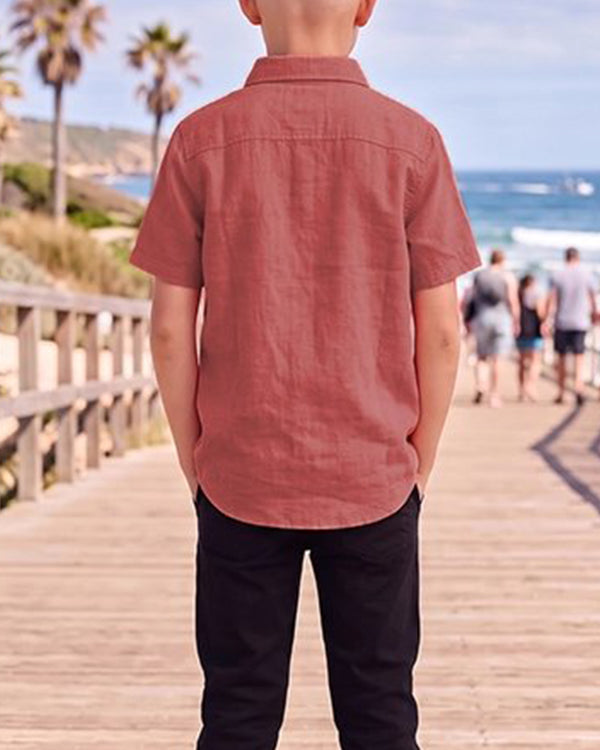 Branded Boy's  Red Color Shirt BS-03