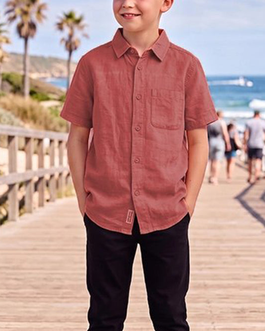 Branded Boy's  Red Color Shirt BS-03
