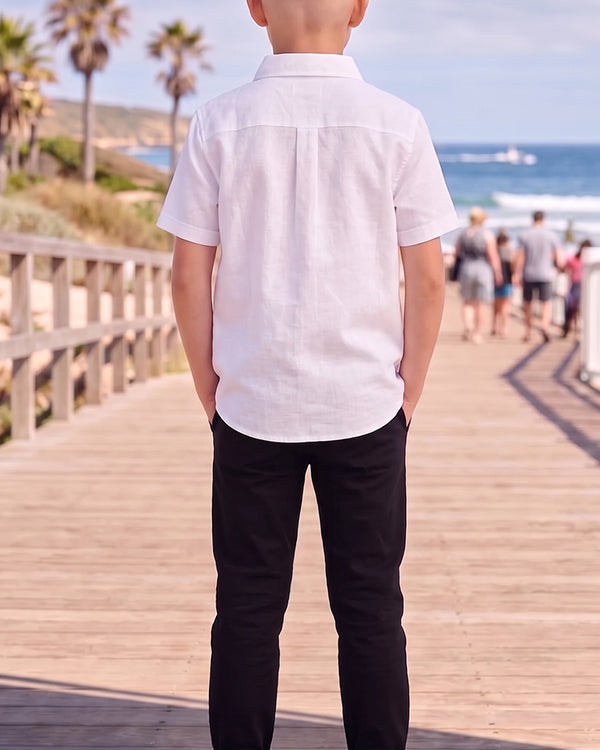 TILTY Branded Boy's White Color Shirt BS-04