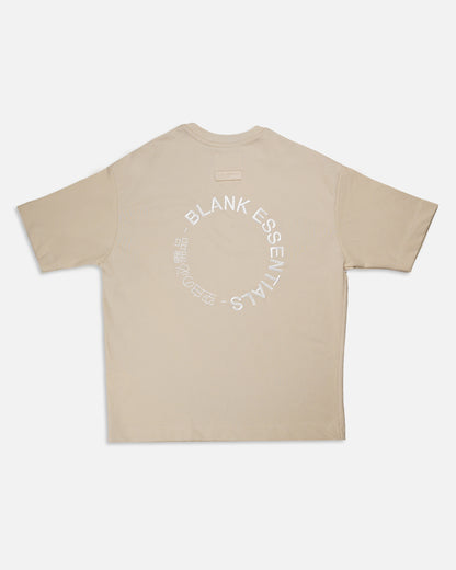 Blanky Branded Men's Beige Drop Shoulder Tee MT-20