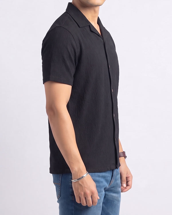 Pegadoor Branded Mens Casual Shirt-Black MCS-51