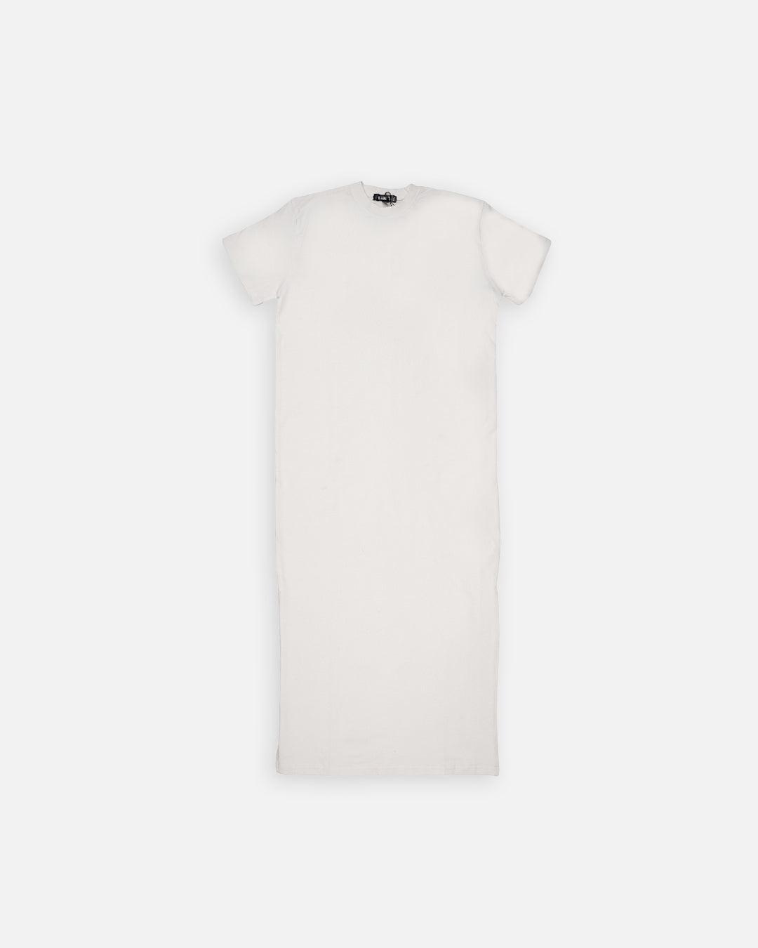 Misguidd Branded Women’s White Cotton T-Shirt Dress WT-03