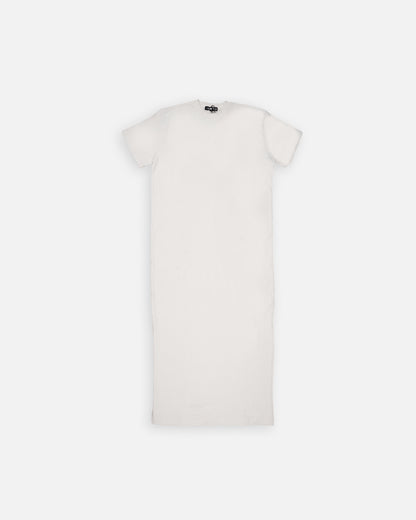 Misguidd Branded Women’s White Cotton T-Shirt Dress WT-03