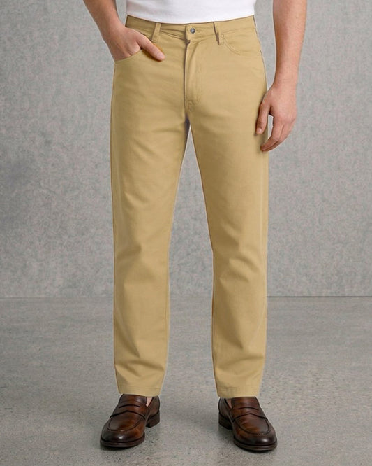 Zelig Branded Men's Slim Fit Chino Pant Camel Brown Color MCP-19