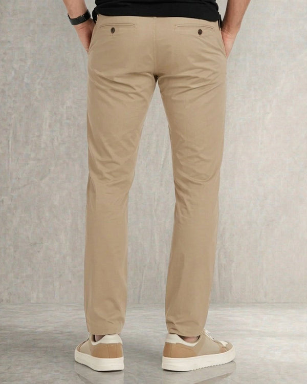 Spring Fld Branded Men's Slim Fit Chino Pant Camel Brown Color MCP-01