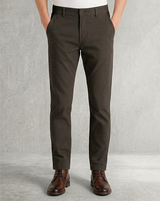 Spring Fld Branded Men's Slim Fit Chino Pant Black Color MCP-06