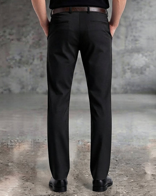 Camro Branded Men's Charcoal Black Slim-Fit Cotton Chinos MCP-32