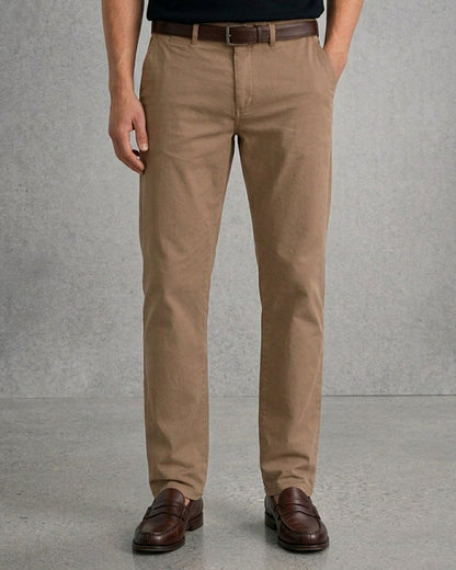 Camro Branded Men's Camel Slim-Fit Cotton Chinos MCP-33