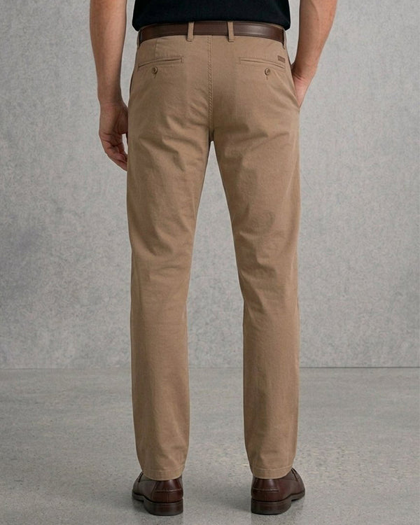 Camro Branded Men's Camel Slim-Fit Cotton Chinos MCP-33